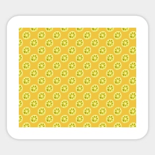 Lemon Citrus Fruit Pattern Sticker